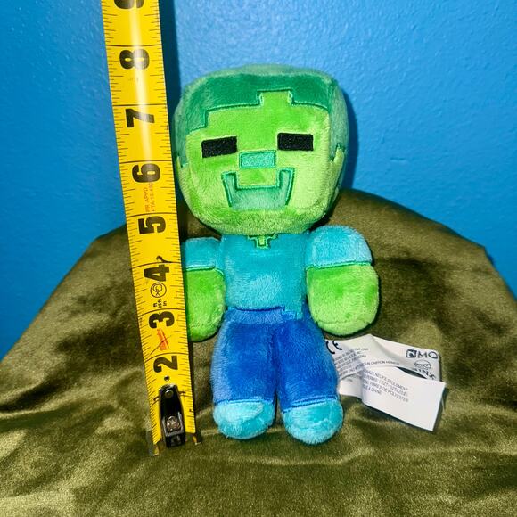 Minecraft Baby Zombie Plush 7″ J!NX Mojang Soft Toy EUC Gamer Collectible - Picture 2 of 5